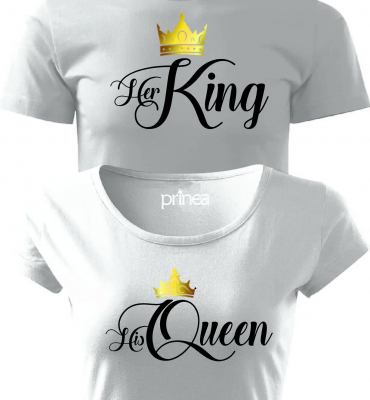 Jeho Královná Jej Kráľ zlatá koruna (King a Queen)