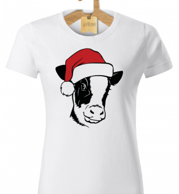 Tričko dámske bic Santa kravička